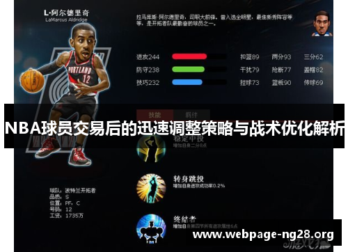 NBA球员交易后的迅速调整策略与战术优化解析