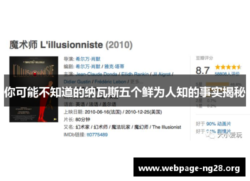 你可能不知道的纳瓦斯五个鲜为人知的事实揭秘